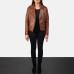 Flashback Brown Leather Jacke